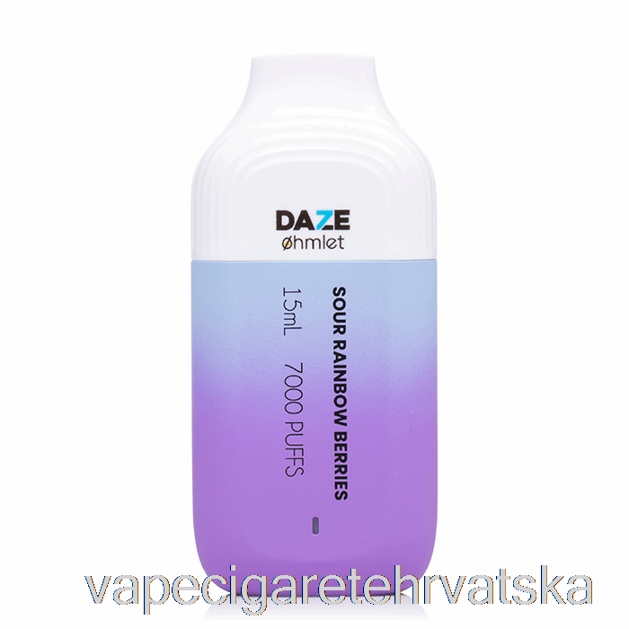 Vape Hrvatska 7 Daze Ohmlet 7000 0% Bez Nikotina Za Jednokratnu Upotrebu Sour Rainbow Berries